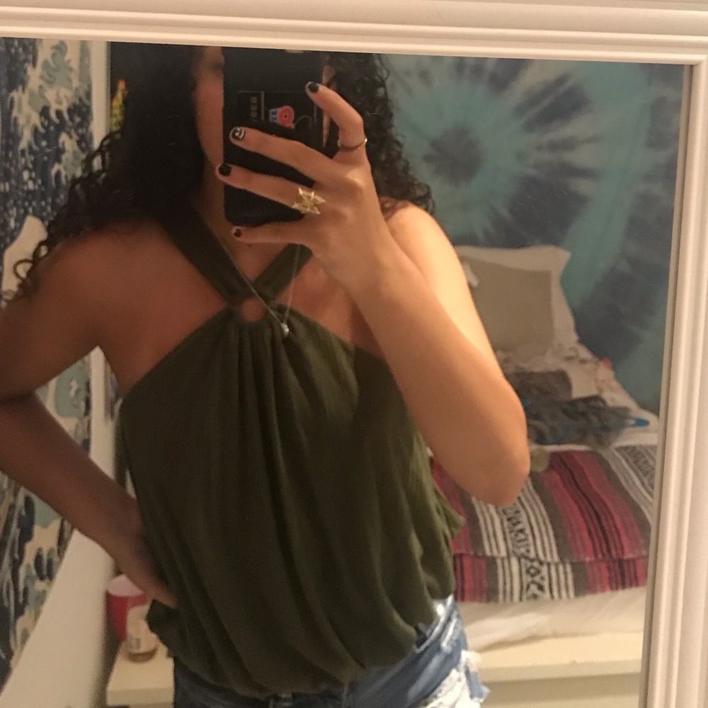 Free People green tank top